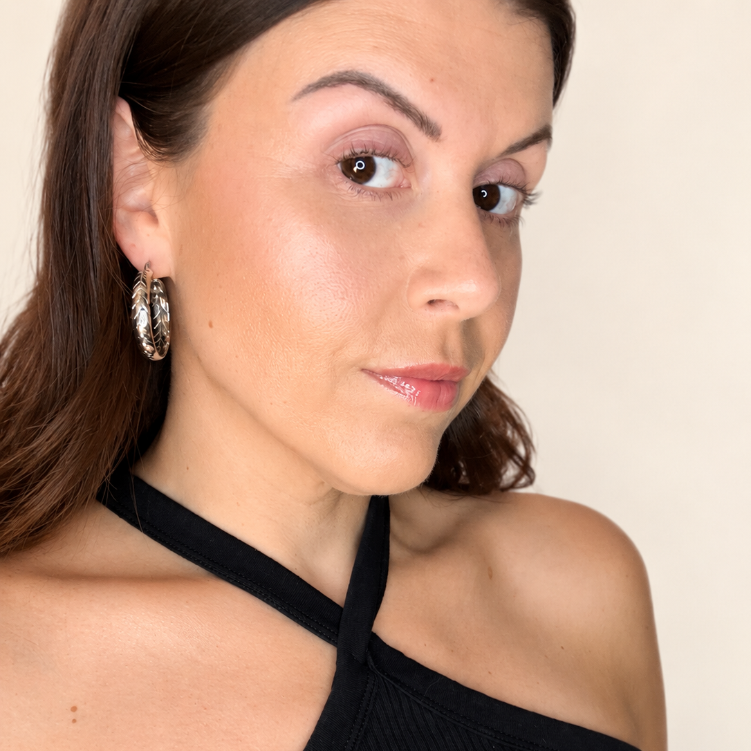 Lunar Hoop Earrings