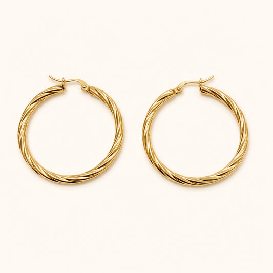 Golden Hour Hoop Earrings