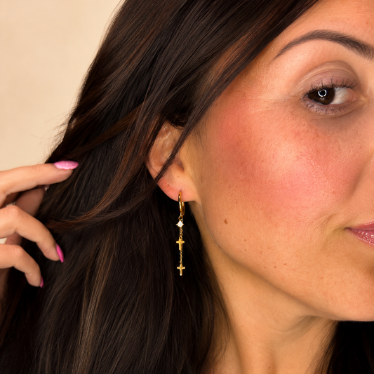 Blessed Huggie Earrings