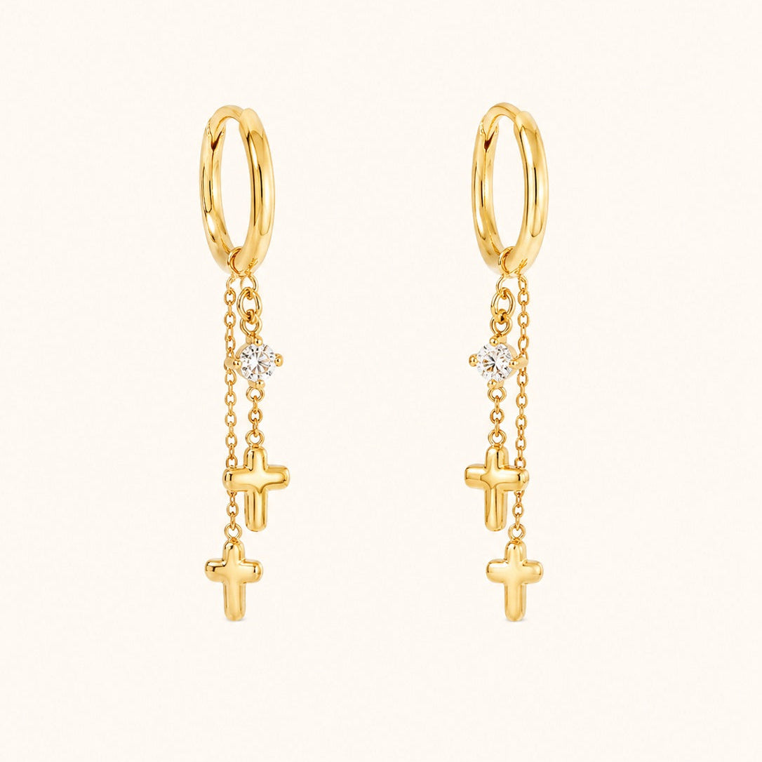 Blessed Huggie Earrings