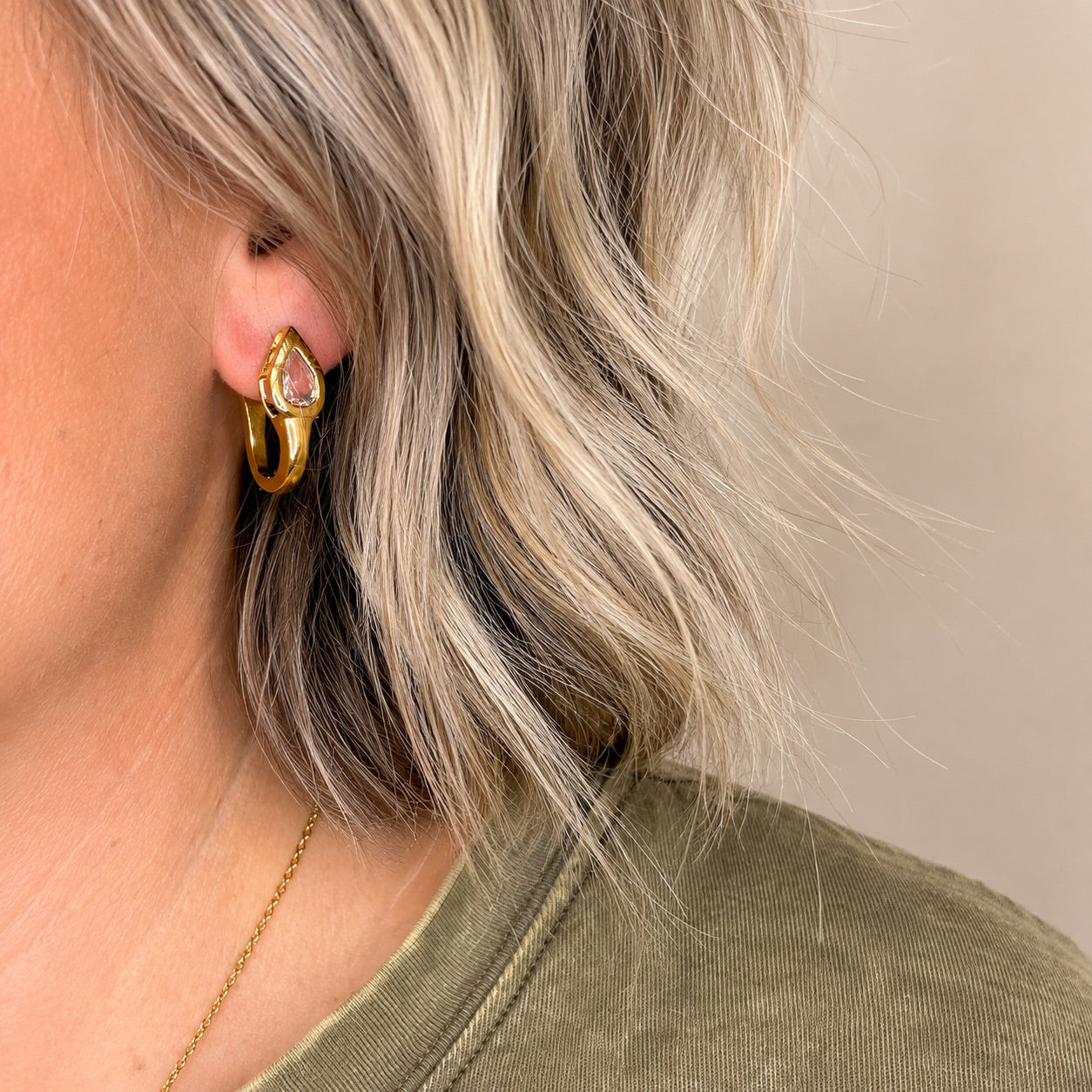 Heirloom Huggie Earrings