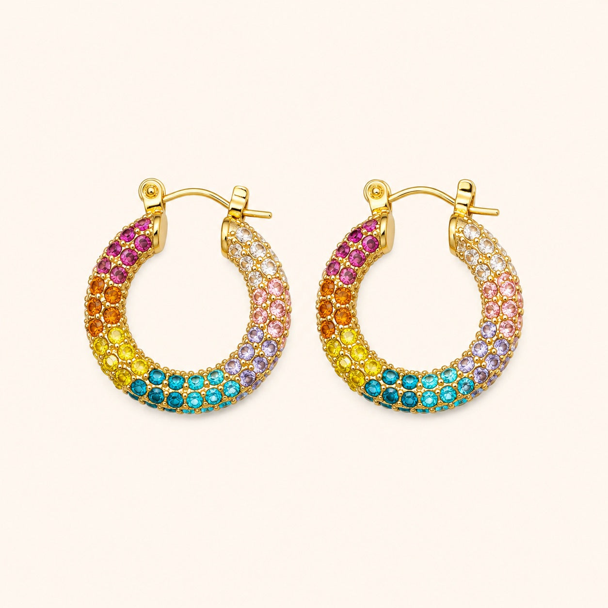 Electric Pop Hoop Earrings