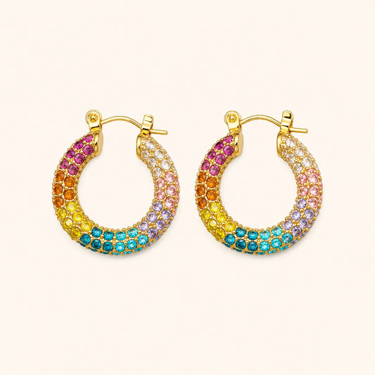 Electric Pop Hoop Earrings