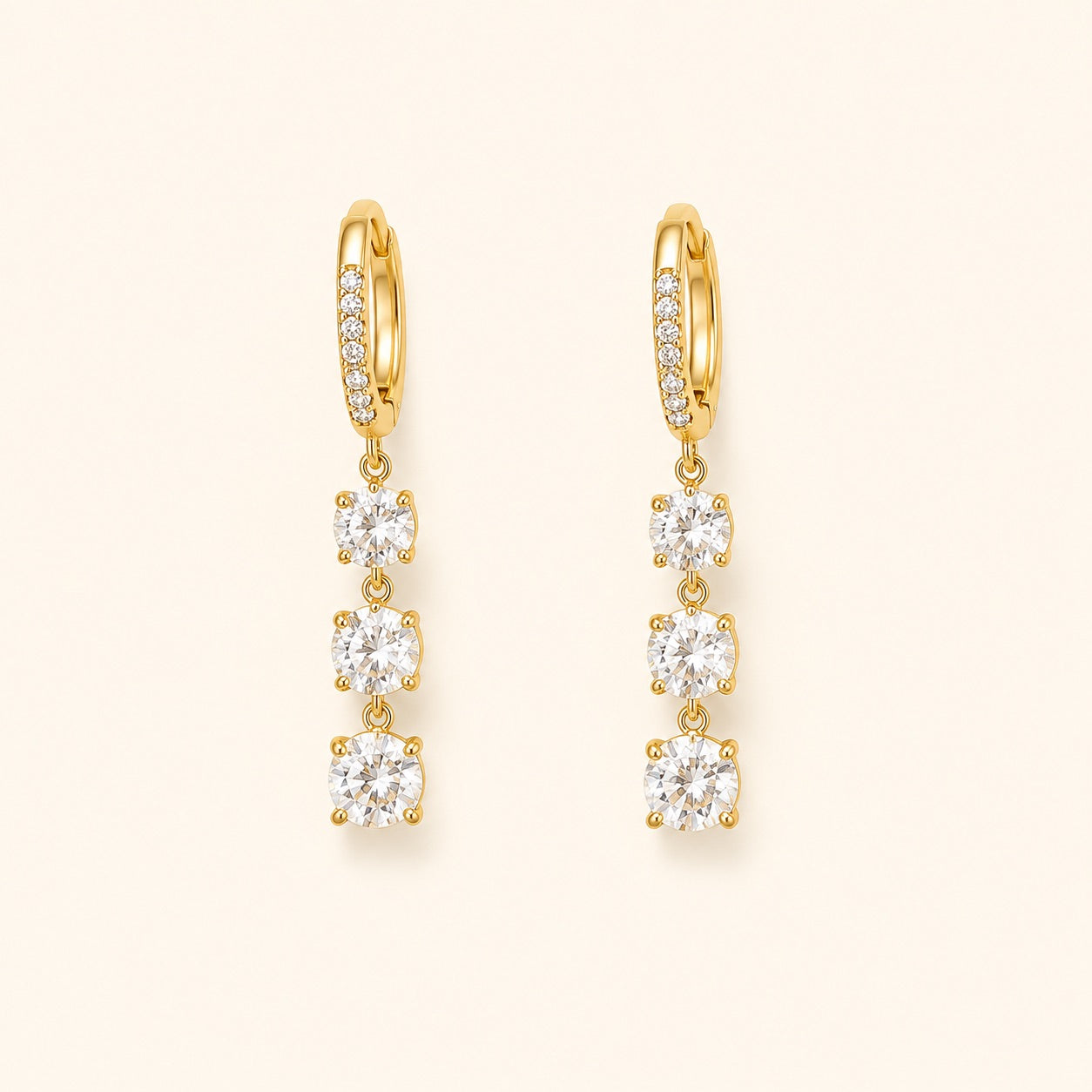 On Repeat Huggie Earrings (Gold)