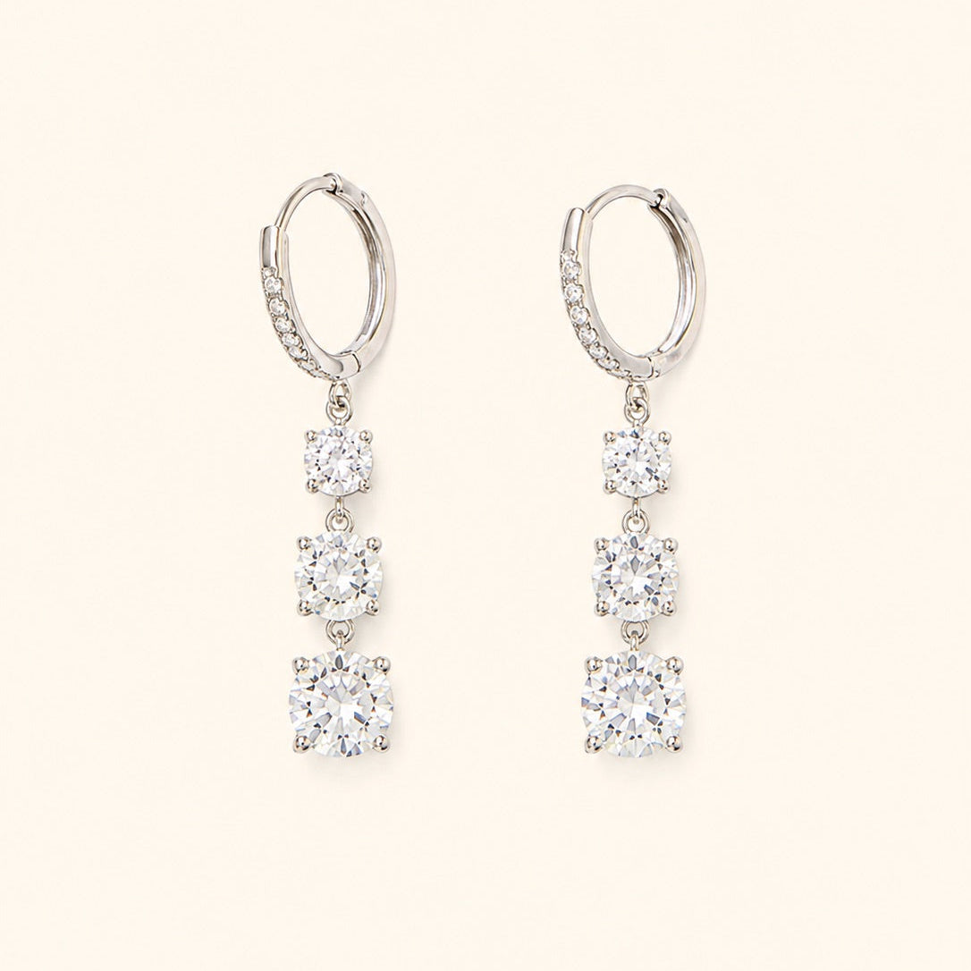 On Repeat Huggie Earrings (Silver)