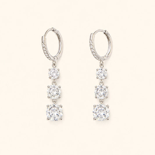 On Repeat Huggie Earrings (Silver)