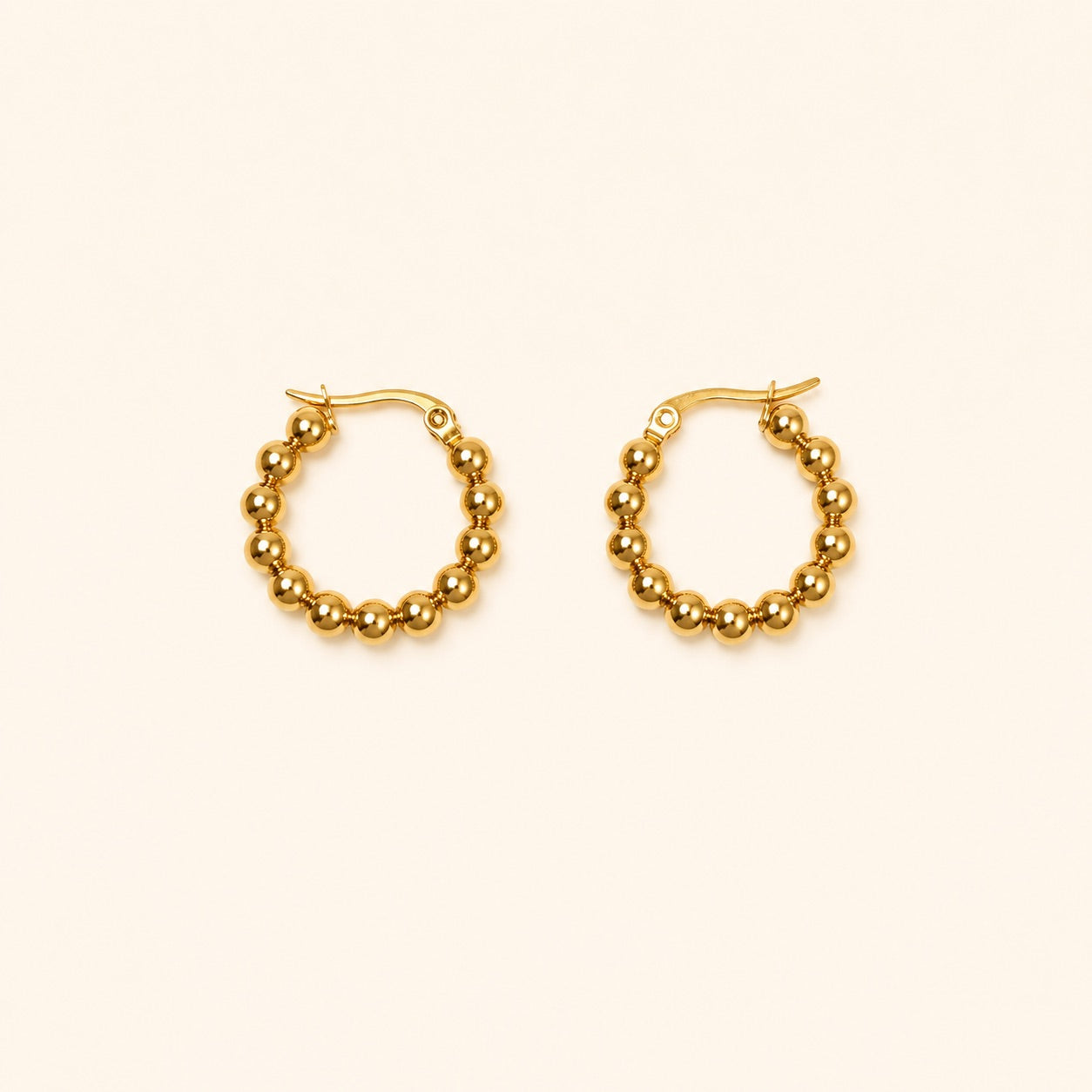 Golden Glow Hoop Earrings