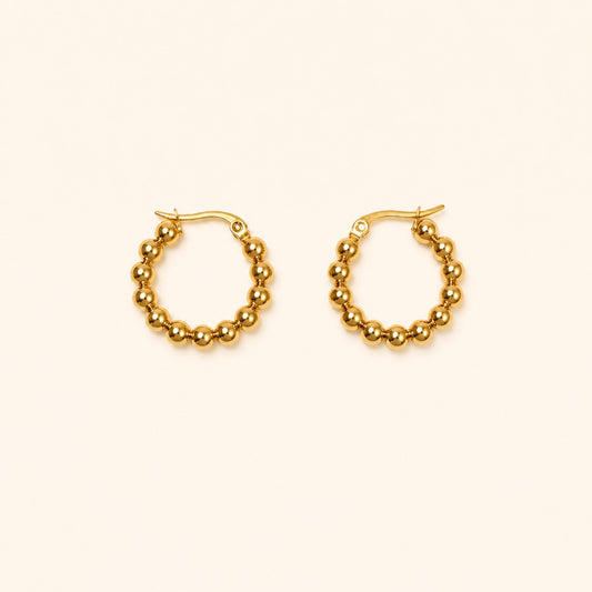 Golden Glow Hoop Earrings